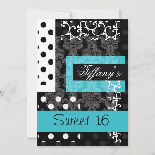 Invitation sweet sixteen (Devant)