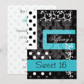 Invitation sweet sixteen (Devant / Derrière)