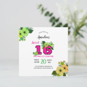 Invitation Sweet sixteen (Debout devant)