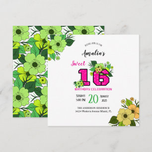 Invitation Sweet sixteen