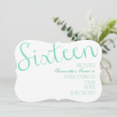 Invitation Sweet sixteen (Debout devant)