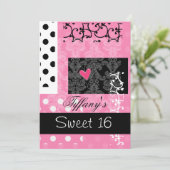 Invitation sweet sixteen (Debout devant)