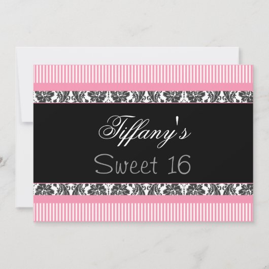Invitation sweet sixteen (Devant)