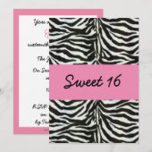 Invitation sweet sixteen (Devant / Derrière)