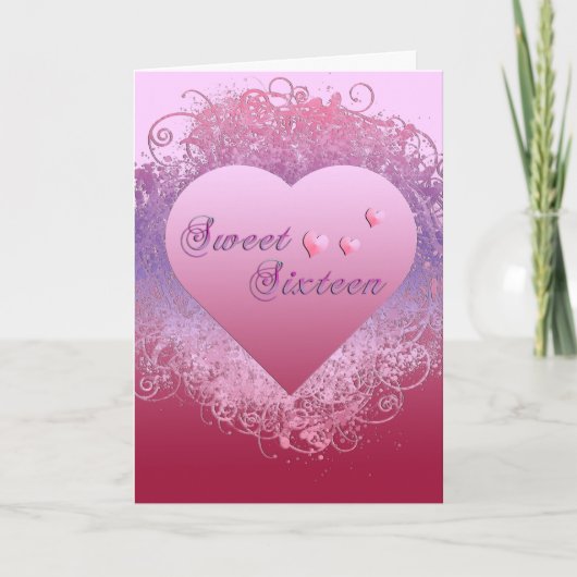 Invitation Sweet sixteen (Devant)