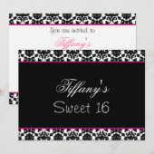 Invitation sweet sixteen (Devant / Derrière)