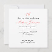 Invitation Sweet sixteen (Dos)