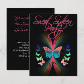 Invitation Sweet sixteen (Devant / Derrière)