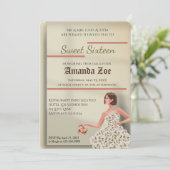 Invitation sweet sixteen (Debout devant)