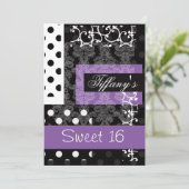 Invitation sweet sixteen (Debout devant)