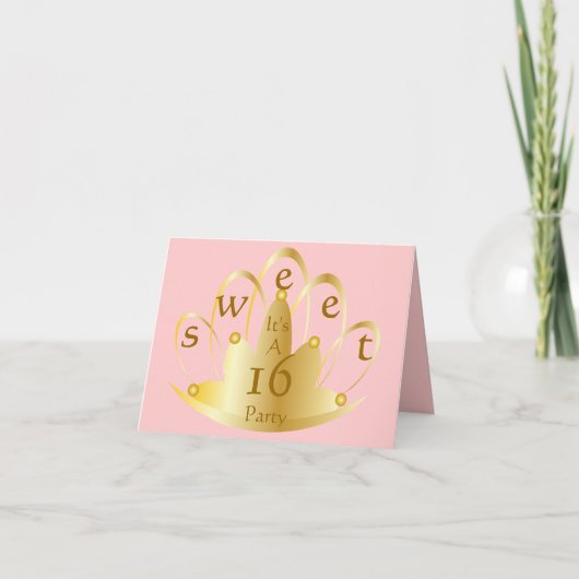 Invitation Sweet Sixteen (Devant)