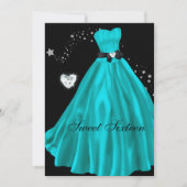 Invitation SWEET SIXTEEN 16e fête d'anniversaire (Devant)