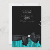 Invitation SWEET SIXTEEN 16e fête d'anniversaire (Dos)