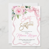 Invitation Sweet Sixteen 16th (Devant)