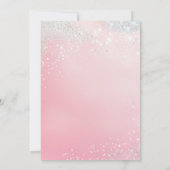 Invitation Sweet sixteen à bille rose Disco (Dos)