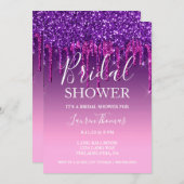 Invitation - Sweet sixteen à Parties scintillant v (Devant / Derrière)