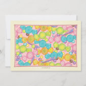 Invitation Sweet sixteen à thème très sucré (Dos)