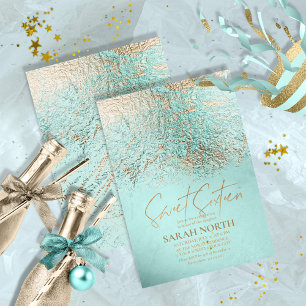 Invitation Sweet sixteen Abstrait Gold ID776