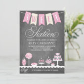 Invitation Sweet sixteen | Anniversaire (Debout devant)