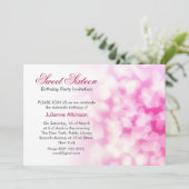 Invitation sweet sixteen anniversaire (Debout devant)