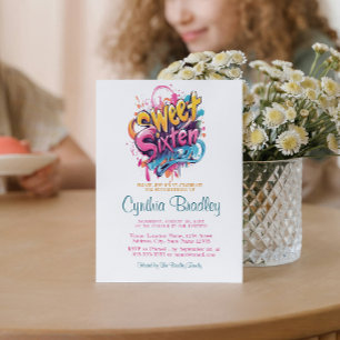 Invitation Sweet sixteen Anniversaire I Style Graffiti 2