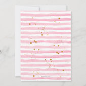 Invitation Sweet sixteen Anniversaire rose (Dos)