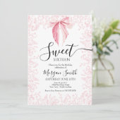 Invitation sweet sixteen arc rose (Debout devant)