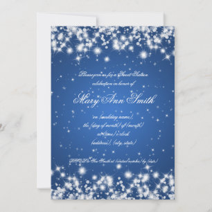Invitation Sweet sixteen Birthday Party Winter Sparkof Blue