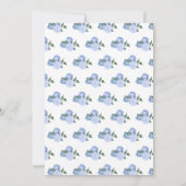 Invitation Sweet sixteen Blonde Princesse en Bleu (Dos)