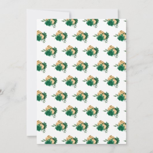 Invitation Sweet sixteen Brown princesse en vert (Dos)