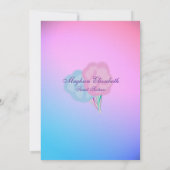 Invitation Sweet sixteen Coton Candy (Dos)