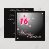 Invitation Sweet Sixteen-Customize (Devant / Derrière)