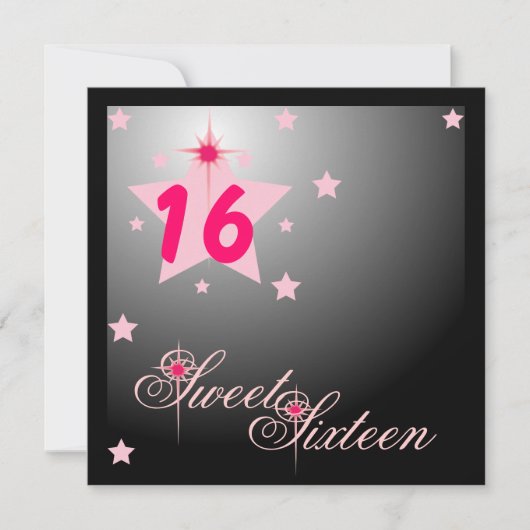 Invitation Sweet Sixteen-Customize (Devant)