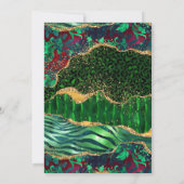 Invitation Sweet sixteen d'Agate Safari vert (Dos)