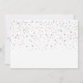 Invitation Sweet sixteen d'anniversaire en argent et rose (Dos)