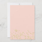 Invitation sweet sixteen d'aquarelle vert rose pastel (Dos)