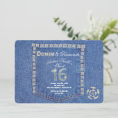 Invitation Sweet sixteen de Denim et Diamonds (Debout devant)