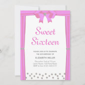 Invitation Sweet sixteen de diamants de Parties scintillant m (Devant)