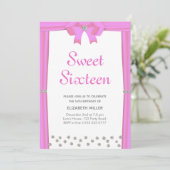 Invitation Sweet sixteen de diamants de Parties scintillant m (Debout devant)