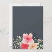 Invitation sweet sixteen de la frontière dorée rouge rose (Dos)