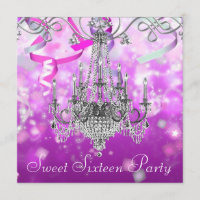 Sweet sixteen de lustre Confetti rose violet