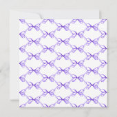 Invitation Sweet sixteen de ruban de coquette violet (Dos)