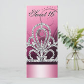 Invitation Sweet sixteen de Tiara (rose) (Debout devant)