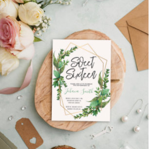 Invitation Sweet sixteen de verdure 16e anniversaire Invitati