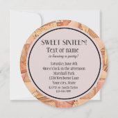 Invitation Sweet sixteen des cônes de crème glacée (Dos)