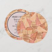 Invitation Sweet sixteen des cônes de crème glacée (Devant / Derrière)