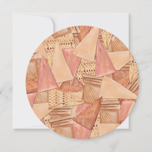 Invitation Sweet sixteen des cônes de crème glacée (Devant)