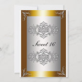 Invitation Sweet sixteen d'invitation 16 (Dos)