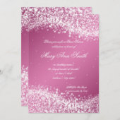 Invitation Sweet sixteen fête d'anniversaire Sparkling Wave P (Devant / Derrière)