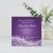 Invitation Sweet sixteen fête d'anniversaire Sparkling Wave P (Debout devant)